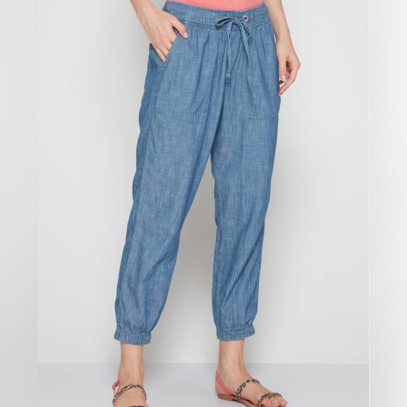 GAP Pants - Gap Chambray Linen Joggers